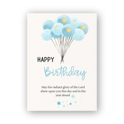 Elegant Black & Gold Birthday Card