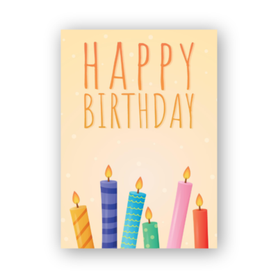 Bold Typography Birthday Card