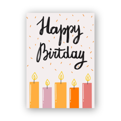 Quilled Birthday Card – Vibrant Blooms
