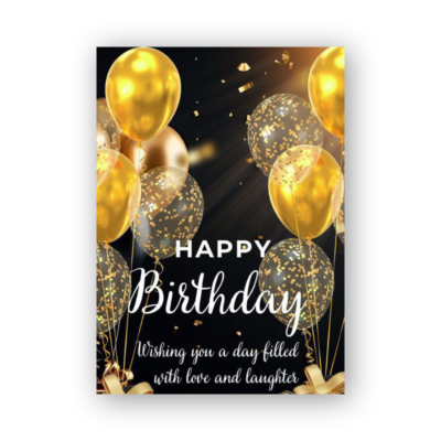 Elegant Calligraphy Birthday Card