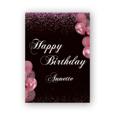 Handmade Birthday Card with Your Personal Message