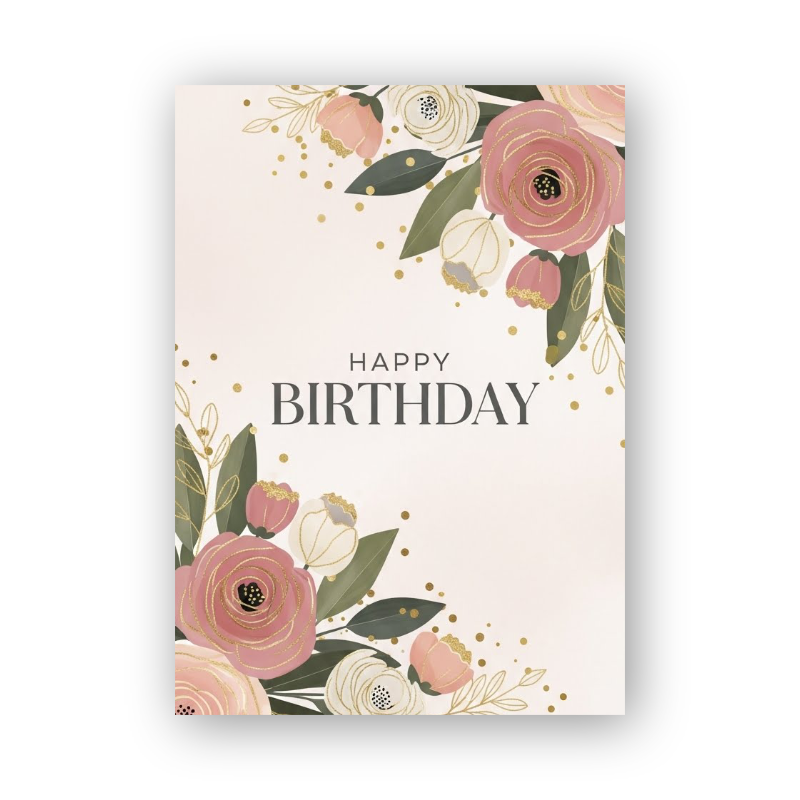 Personalized Age & Name Birthday Card