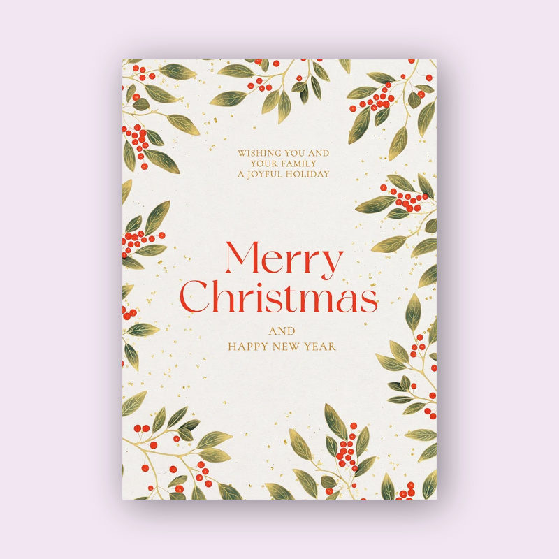 Happy Holidays card