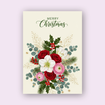 Festive holiday card