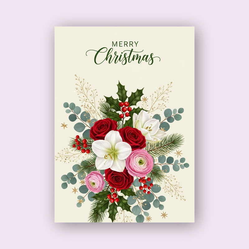 Festive holiday card