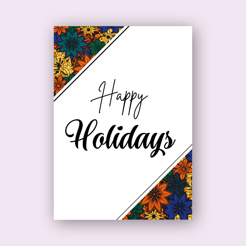 Christmas card for business