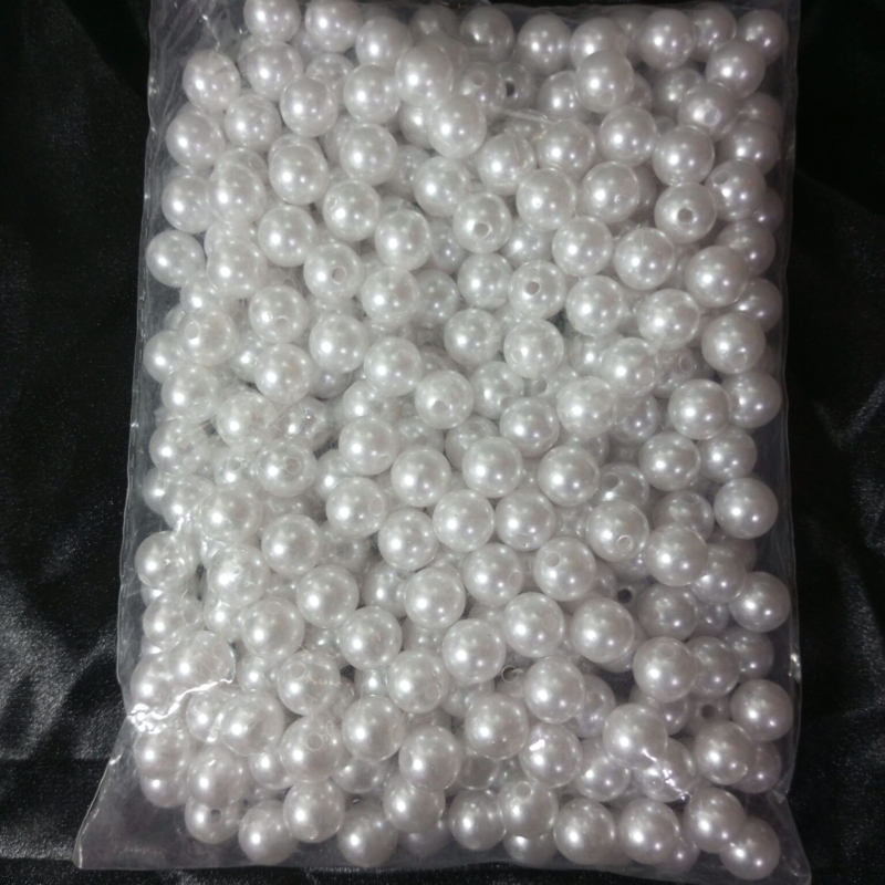 White Pearl Beads 12mm Pack