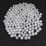 White Crystal Glass Beads 10mm Pack
