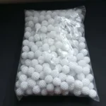 White strawberry beads 14mm in Kenya