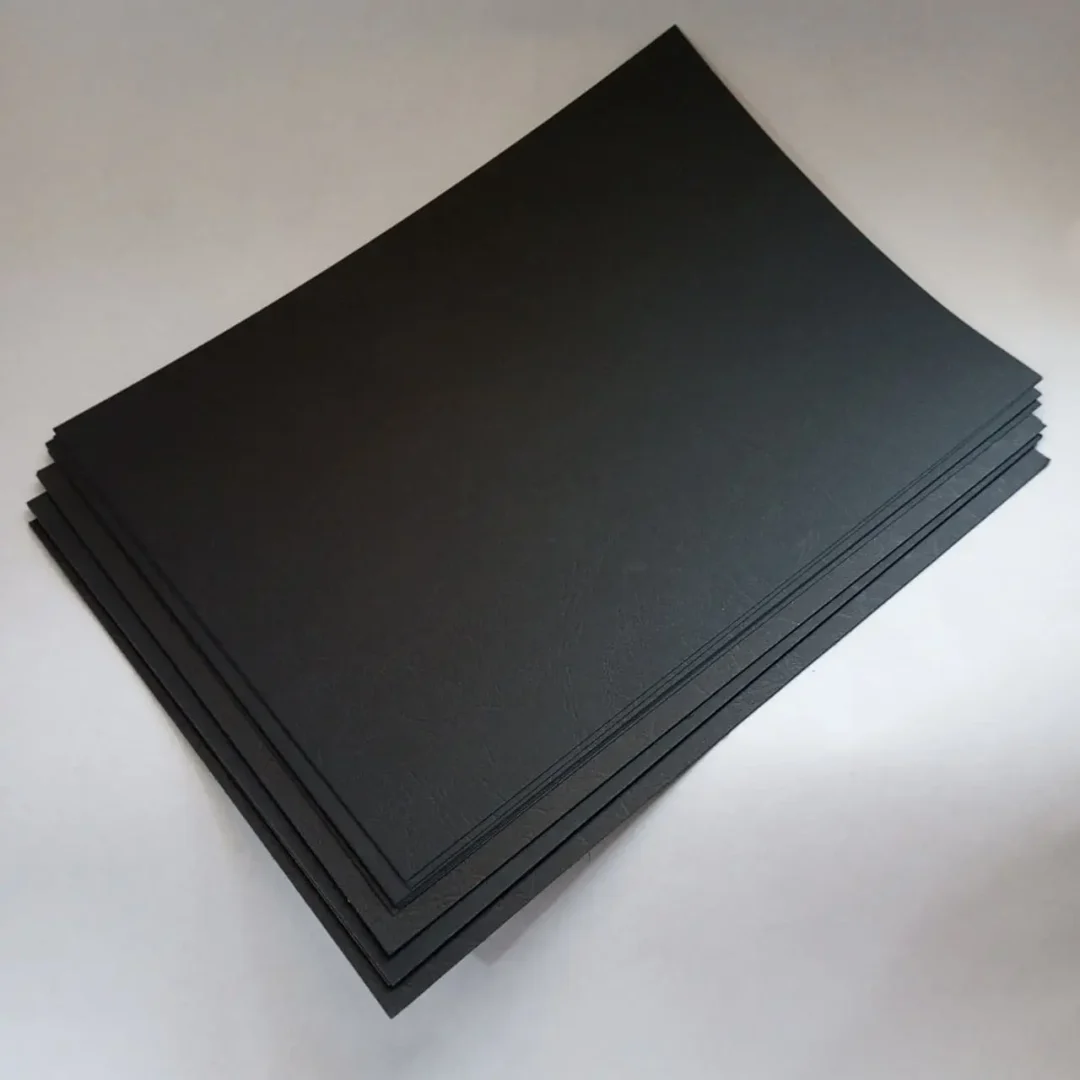 A4 Embossed Paper Black