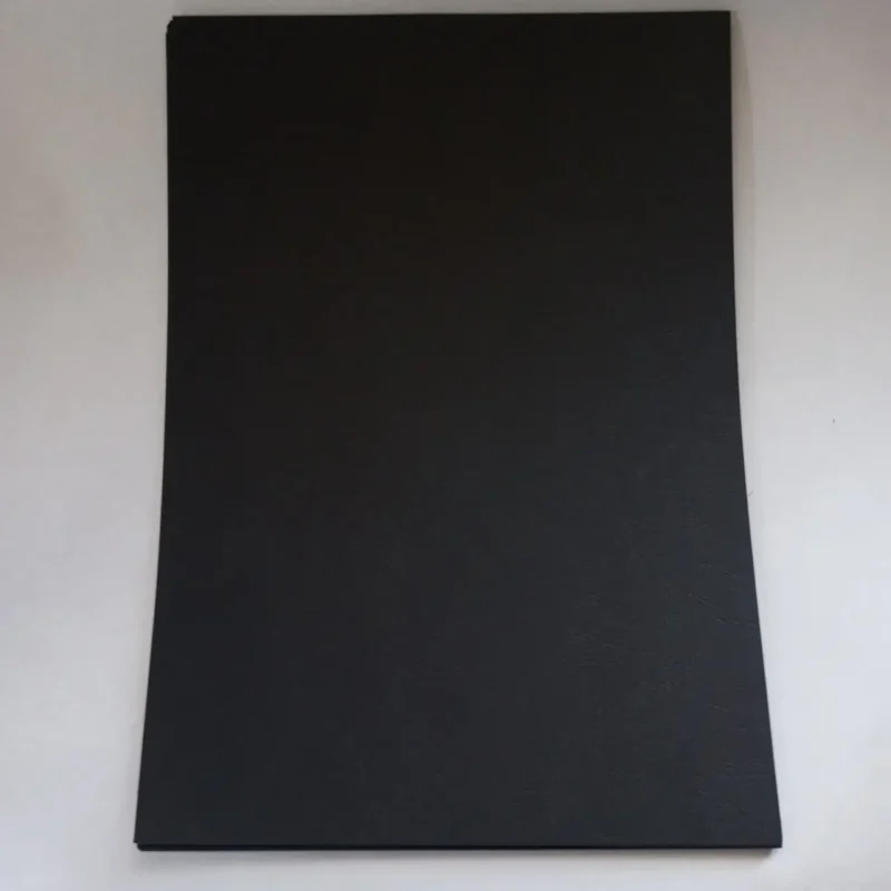 A4 Embossed Paper Black