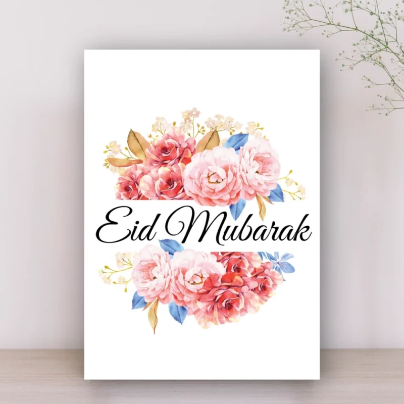 simple Eid wishes card