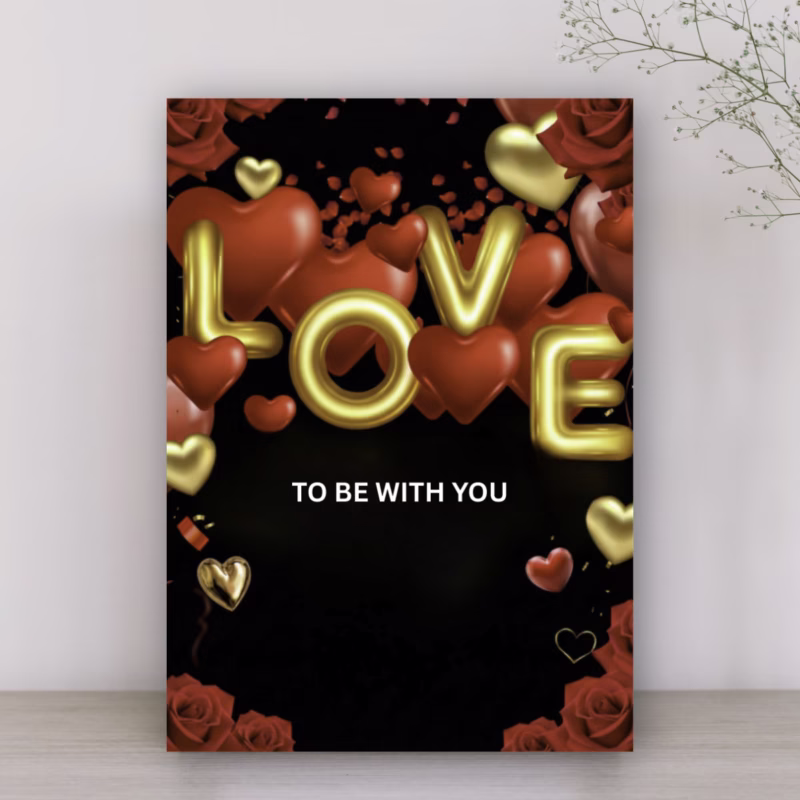 Luxury Valentine Card
