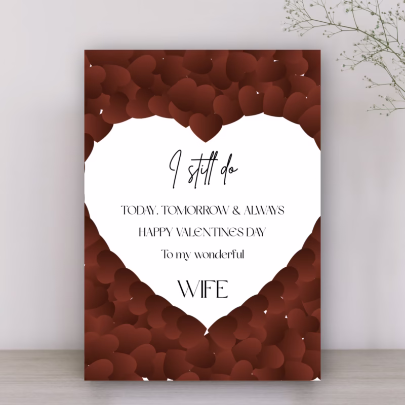 Heartfelt Valentine’s Letter Card