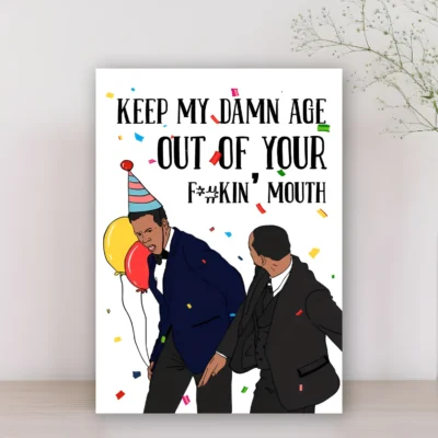 Will Smith Slap Birthday Card