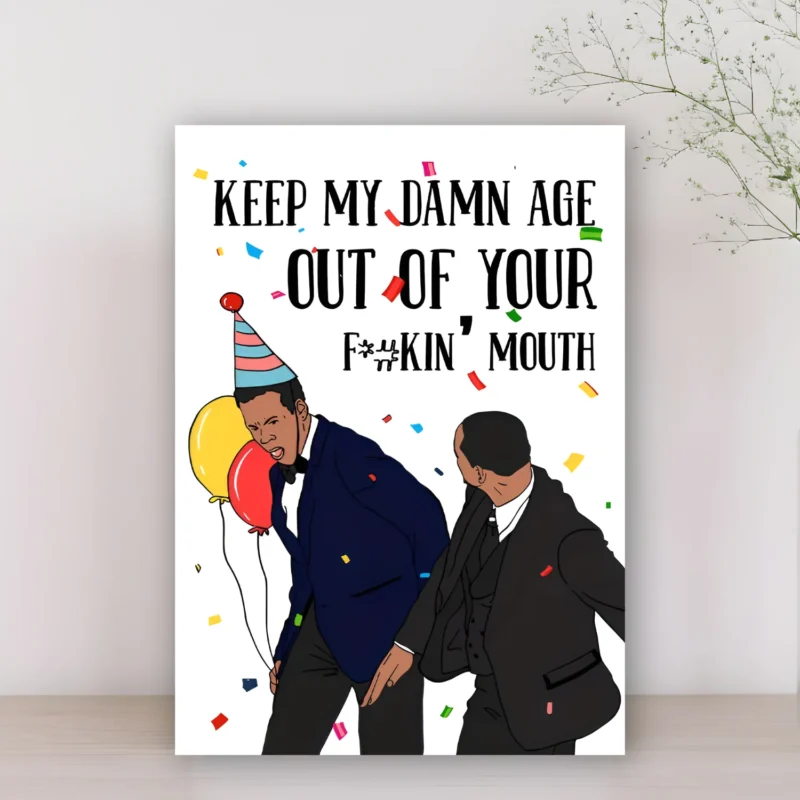 Will Smith Slap Birthday Card