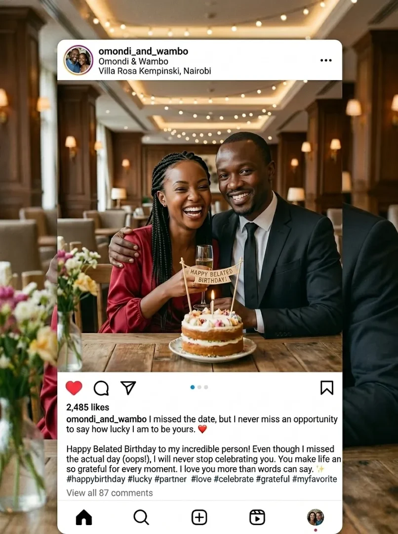 instagram caption for missing wife's birthday