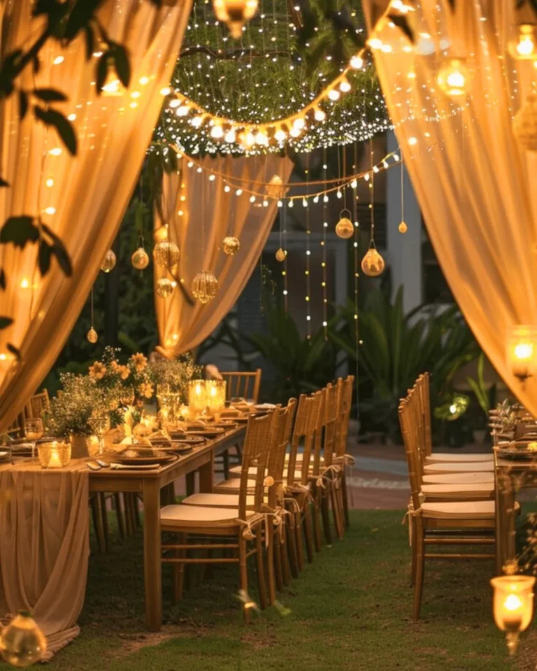 how to set the mood with decor lights and flowers