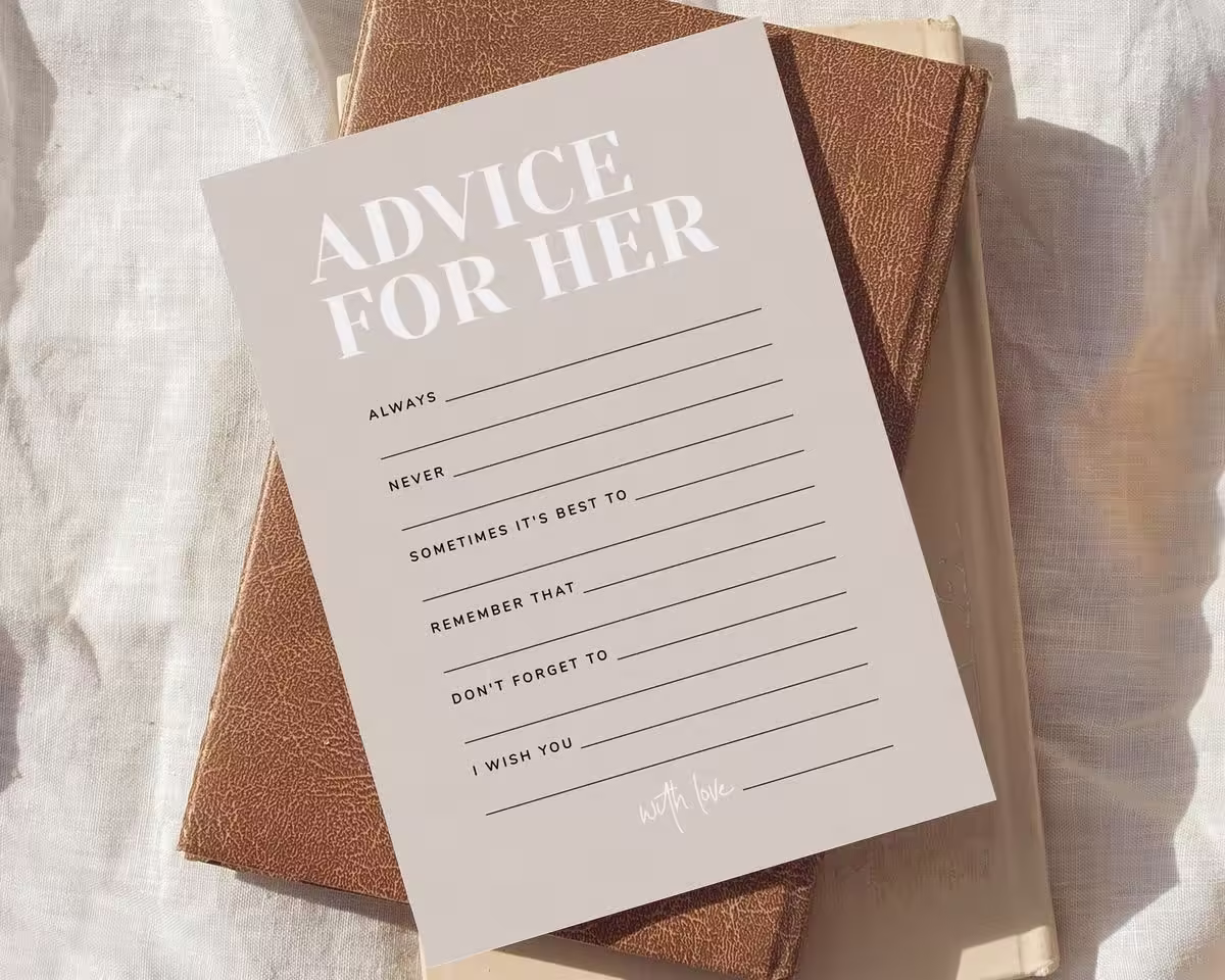 The Pocket-Sized A6 Keepsake & Advice Note Companion